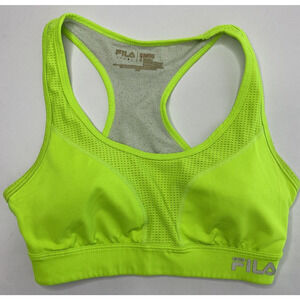 FILA SPORT Small Women's Sports Bra Neon Yellow Size S